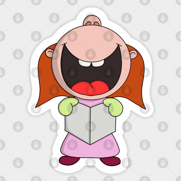 Carol Singer Sticker by DiegoCarvalho